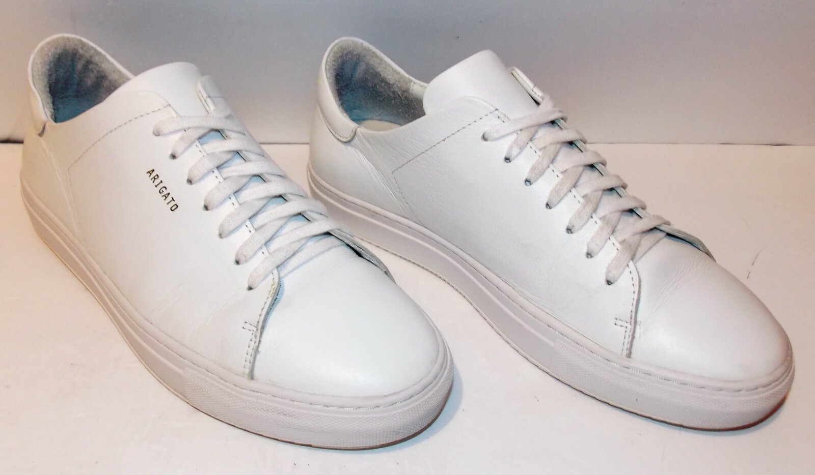 White Leather Sneakers 28102 Men's Size 
